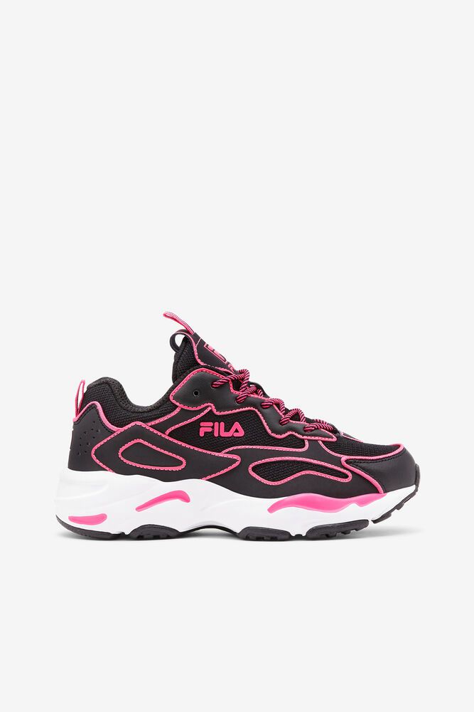 Fila Sneakers Dame Sort/Pink Ray Tracer Neon UGE-659314